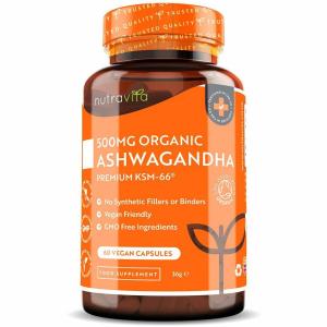 Ashwagandha Bio 500mg Vegan Supplement Capsules