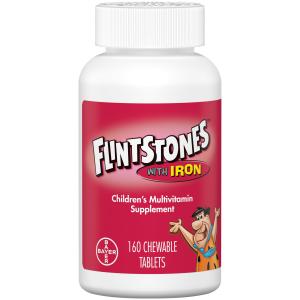 Flintstones Chewable Kids Vitamins with Iron, 160 Count