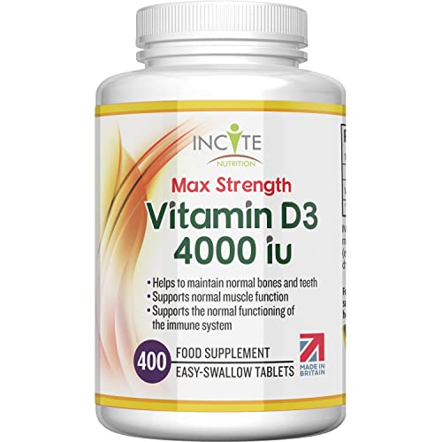 Incite Nutrition Vitamin D3 2000 IU - 400 Tablets