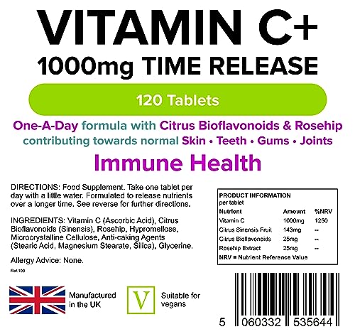 Lindens Vitamin C+ 1000 mg Tablets | 120 Count