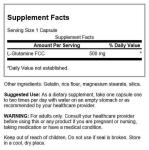 Swanson L-Glutamine 500mg - 100 Capsules, 2 Pack