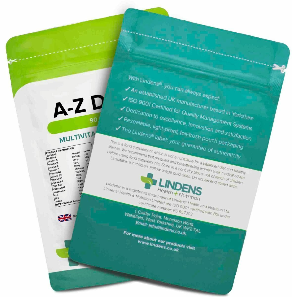 Lindens Complete A-Z Daily Multivitamin - 90 Tablets