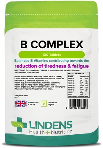 Vitamin B Complex 100 Tablets by Lindens