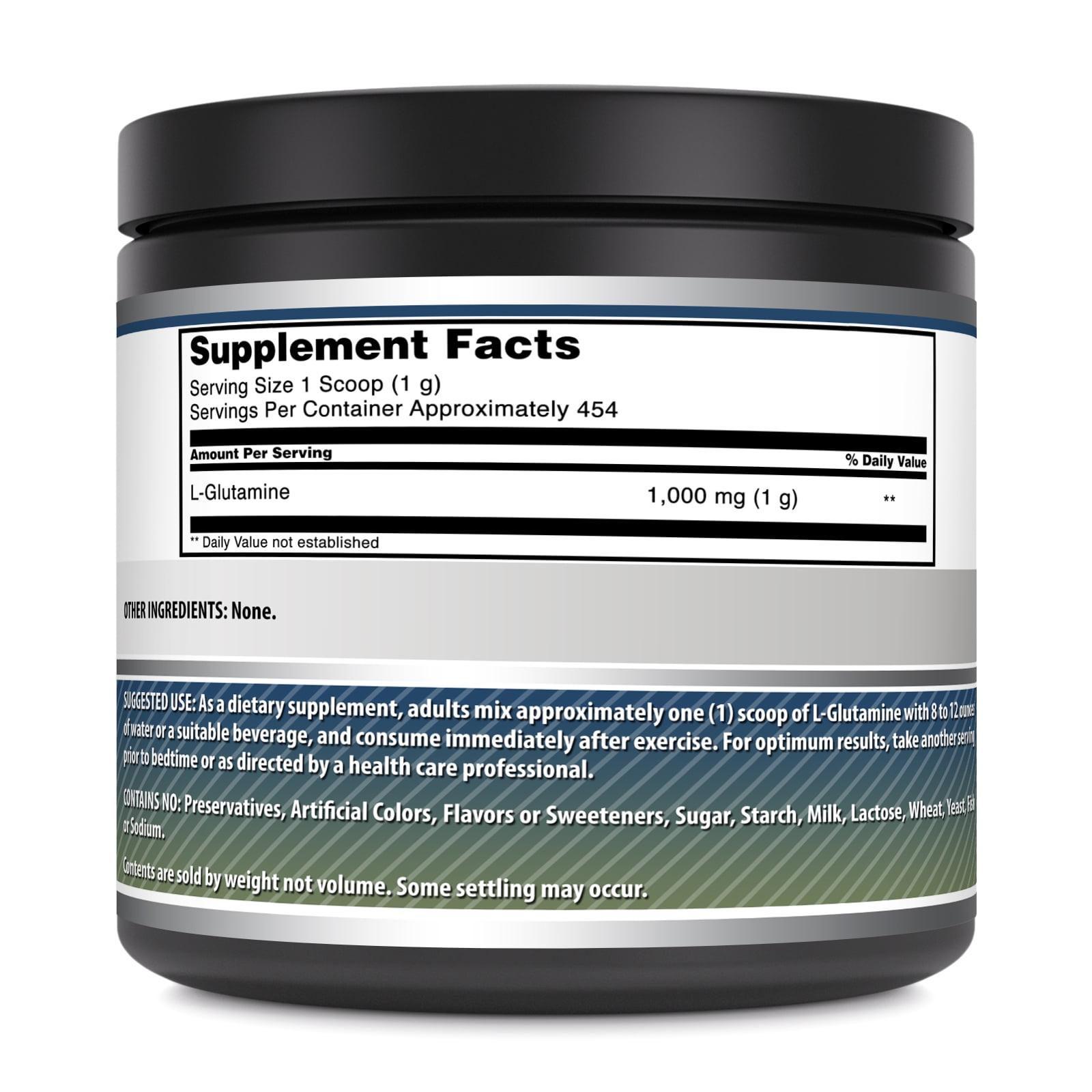 L-Glutamine Powder 1lb by Amazing Formulas