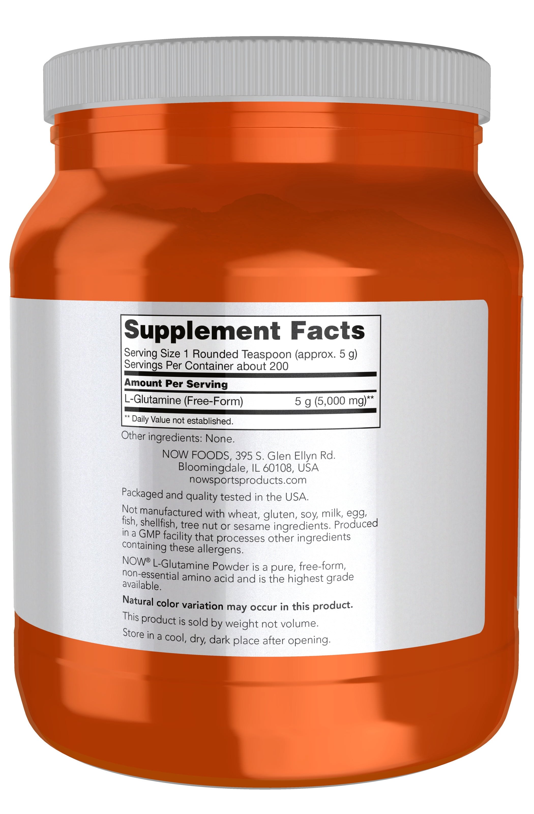 NOW Sports L-Glutamine Pure Powder 35.3 oz
