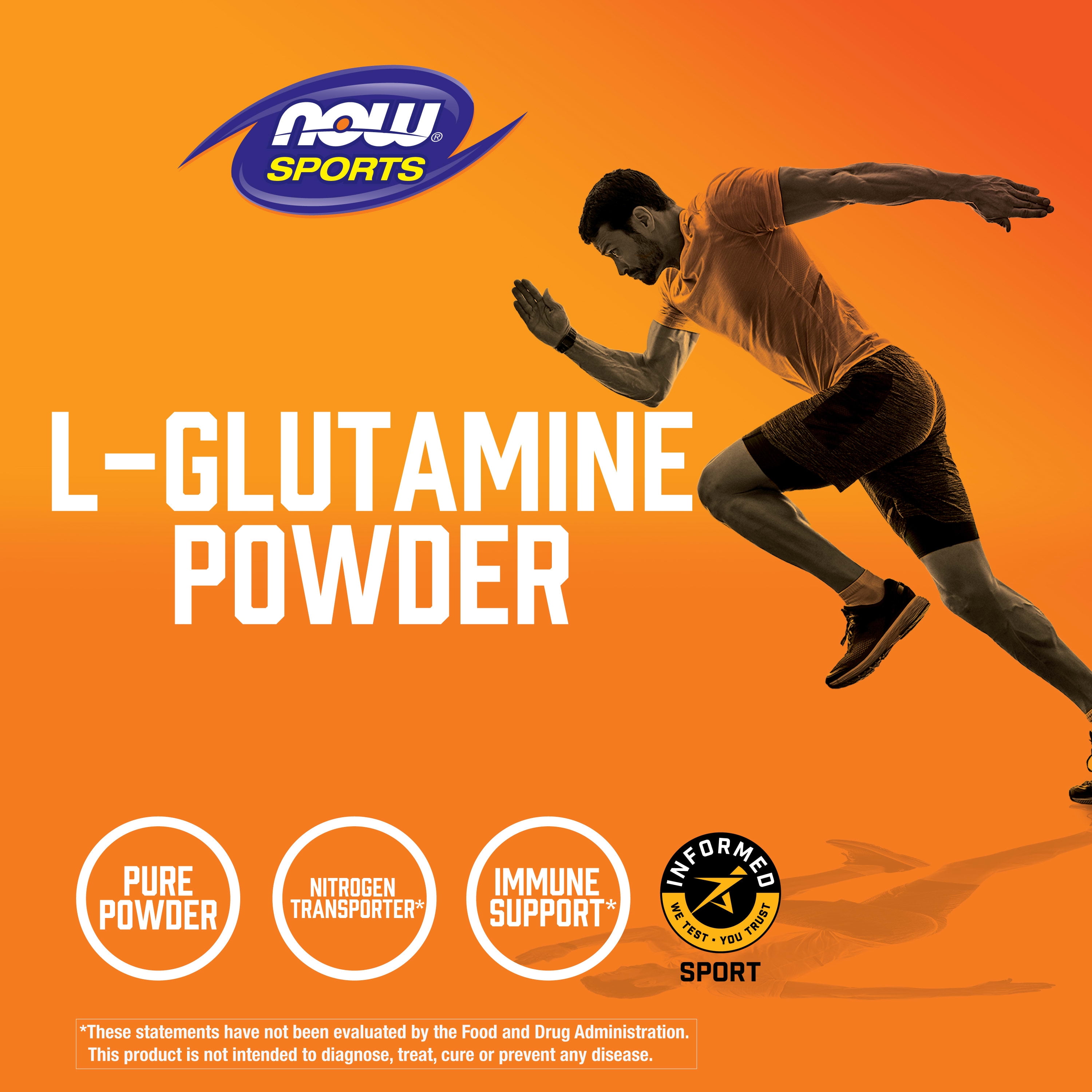NOW Sports L-Glutamine Pure Powder 35.3 oz
