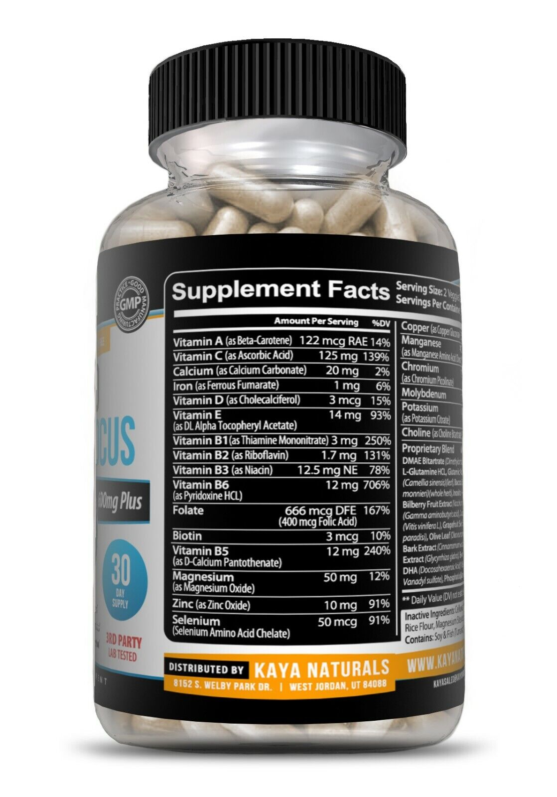 Memory Booster and Focus Nootropic Supplement