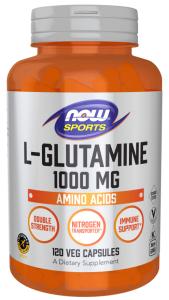 Now Foods L-Glutamine 1000mg 120 Veg Capsules
