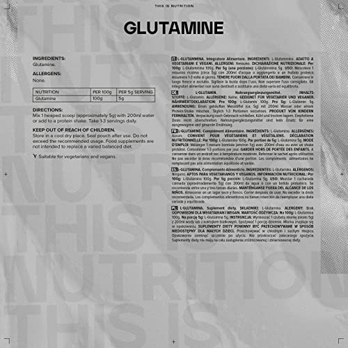 Bulk Powders Pure L-Glutamine Powder - Unflavored
