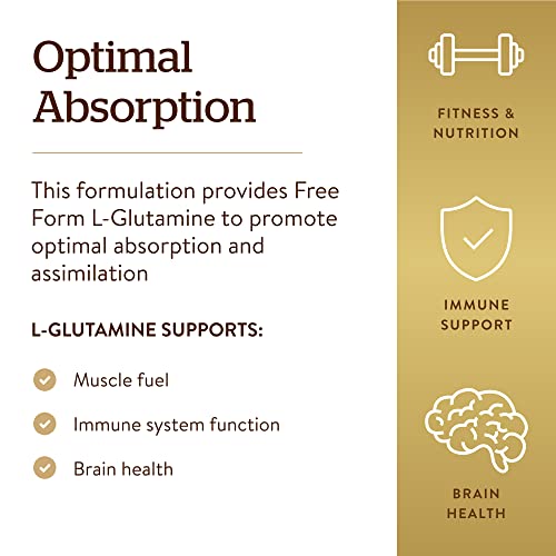 Solgar L-Glutamine 1000 MG Capsules - 60 Count