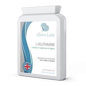 Pure L-Glutamine 500mg Vegetarian Capsules - 90 Count