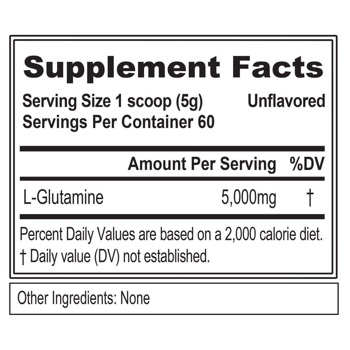 EVLution Nutrition Ultra Pure Glutamine 5000g