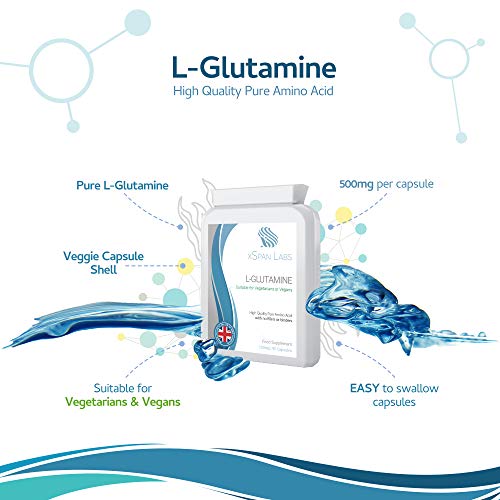 L-Glutamine 500mg Capsules - Pure Amino Acid