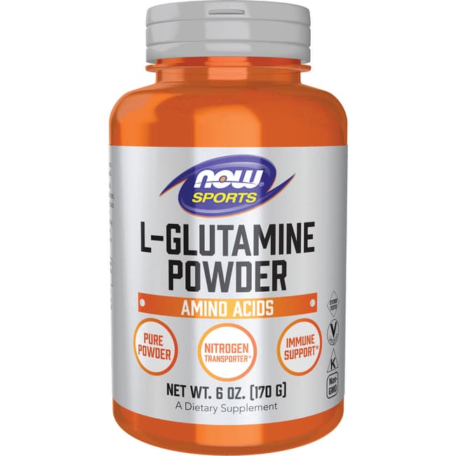 NOW Sports L-Glutamine Pure Powder, 6 Ounces