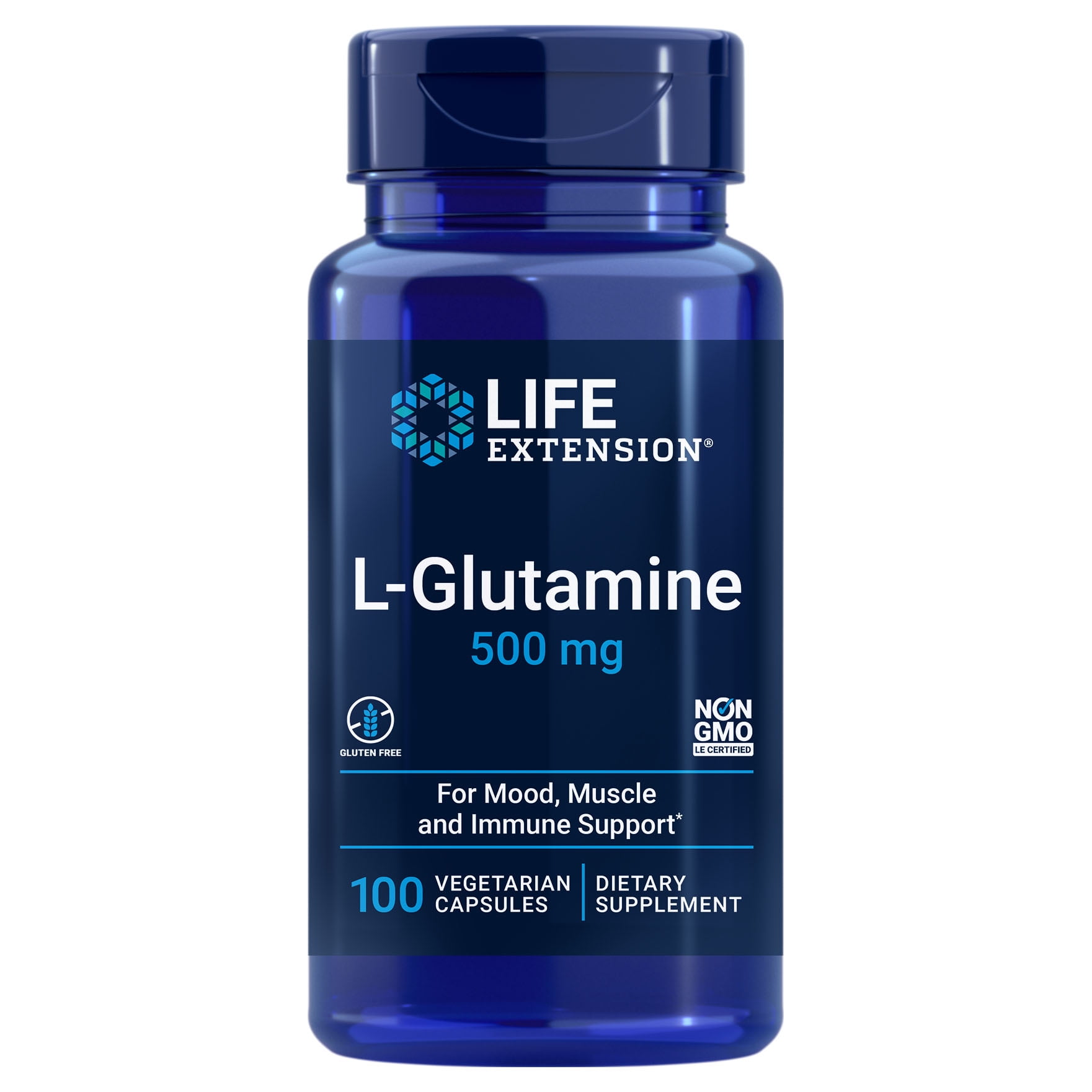 Life Extension L-Glutamine 100 Capsules