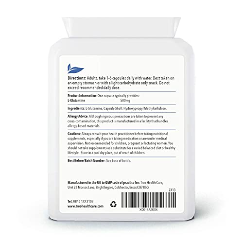 L-Glutamine 500mg - 90 Capsules for Recovery