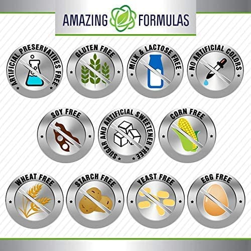 Amazing Formulas L-Glutamine 1000mg, 120 Capsules