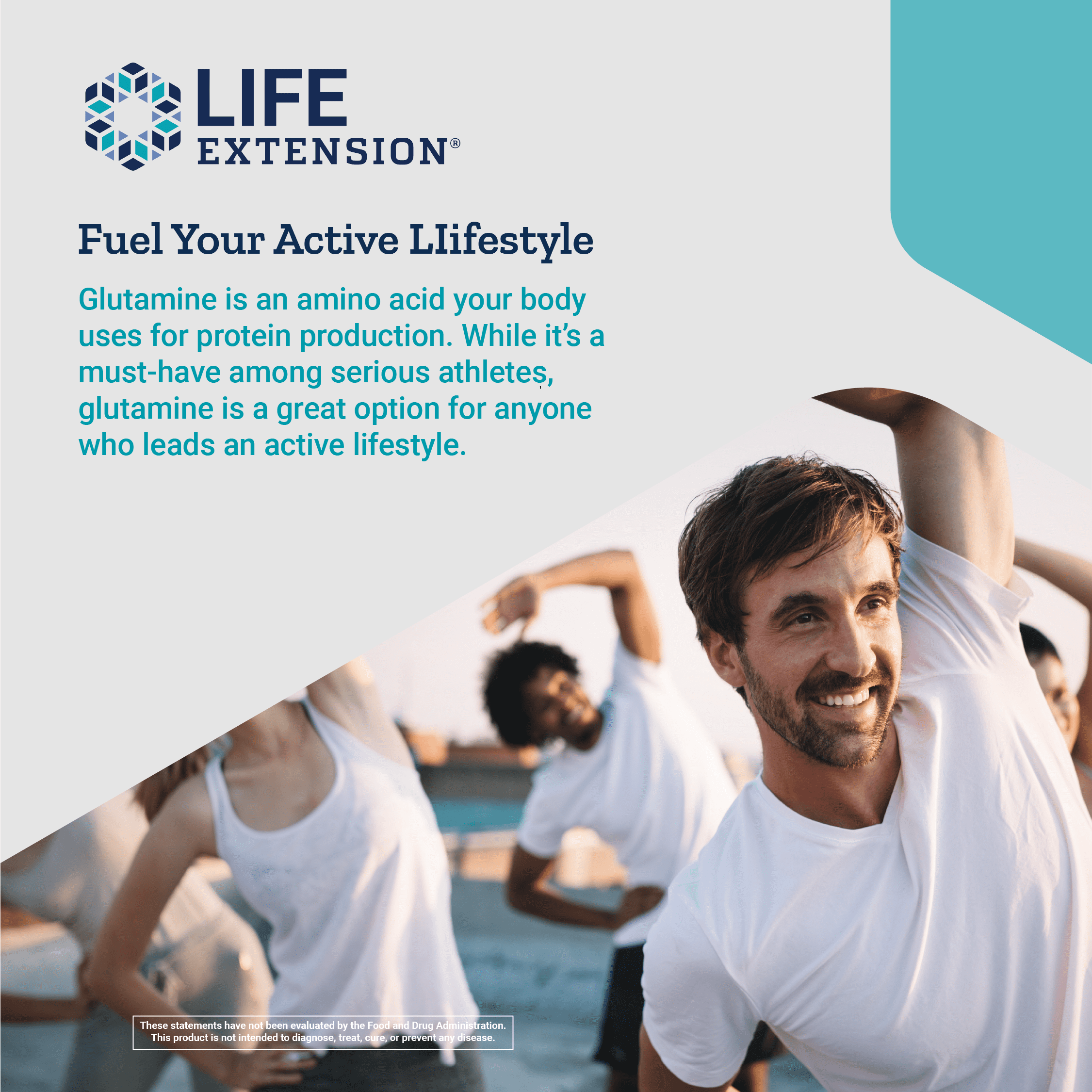 Life Extension L-Glutamine 100 Capsules