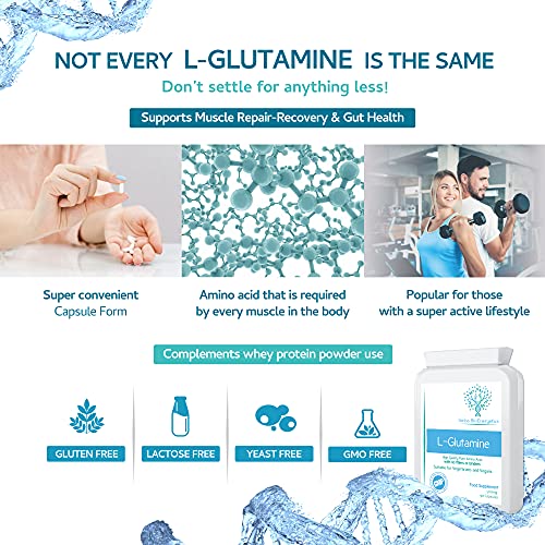 L-Glutamine 500mg – Pure Amino Acid Capsules