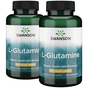 Swanson L-Glutamine 500 mg, 200 Capsules