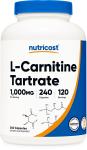 Nutricost L-Carnitine Tartrate 1000mg 240 Caps