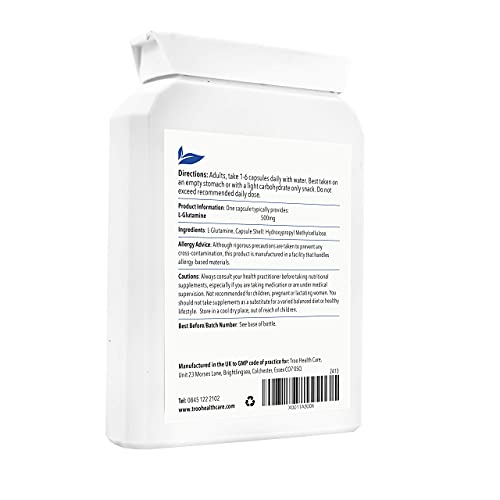 L-Glutamine 500mg - 90 Capsules for Recovery