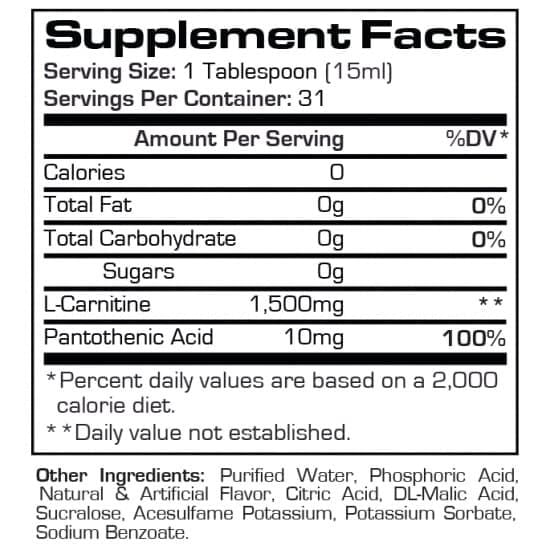 ProSupps L-Carnitine 1500 Liquid Berry Energy Boost