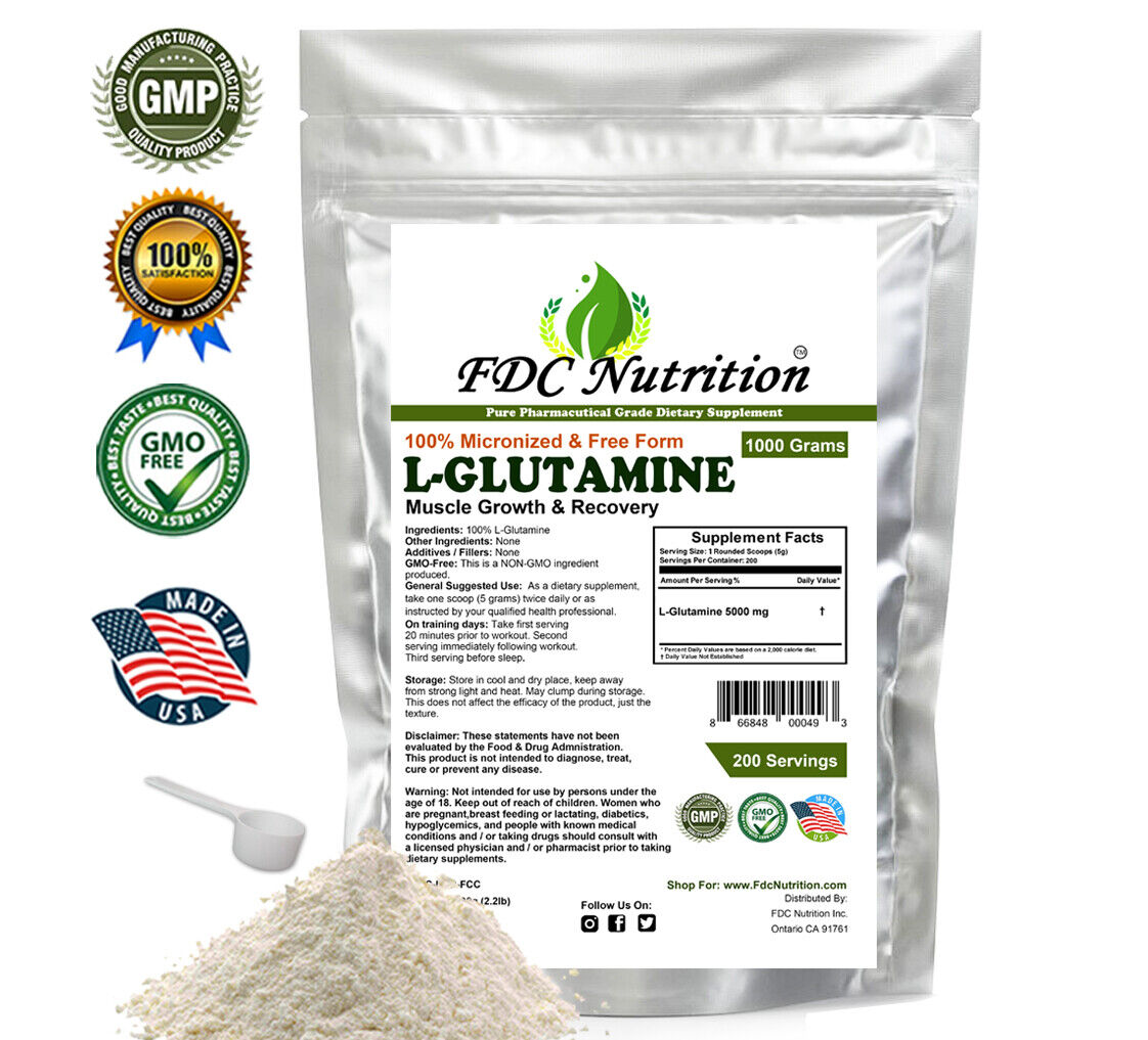 L-Glutamine Powder 2.2lb - Pharmaceutical Grade