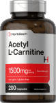 Horbäach Acetyl L-Carnitine 1500mg - 200 Capsules