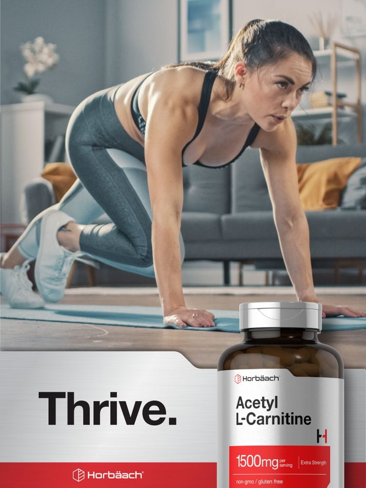 Horbäach Acetyl L-Carnitine 1500mg - 200 Capsules