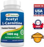 Best Naturals Acetyl L-Carnitine 1000 Mg, 60 Capsules