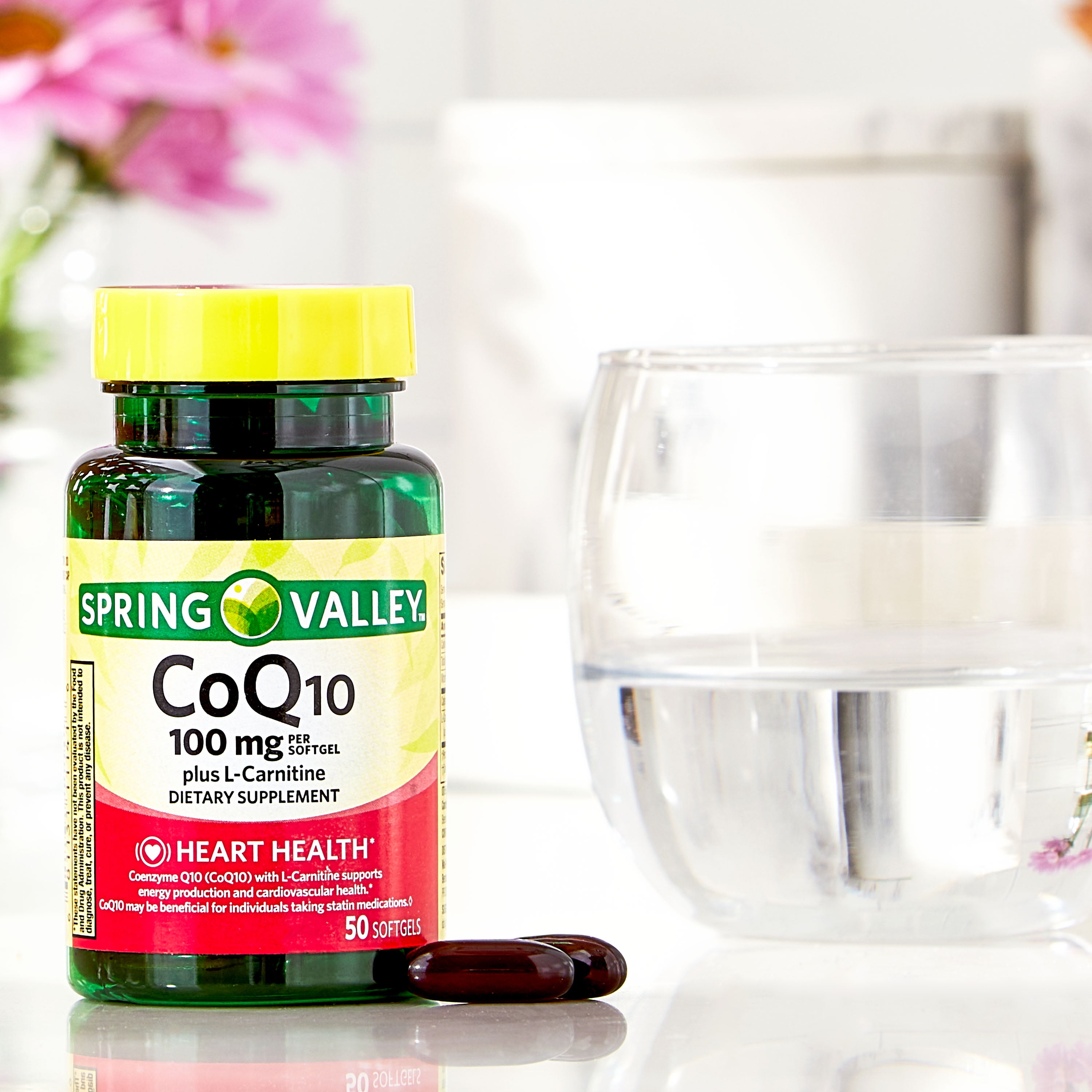 Spring Valley CoQ10 + L-Carnitine Heart Health Softgels