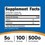 Nutricost L-Glutamine Powder - 500g Intra-Workout Aid
