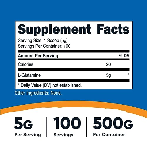 Nutricost L-Glutamine Powder - 500g Intra-Workout Aid