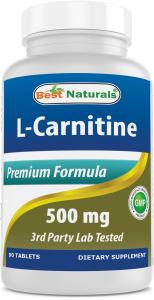 L-Carnitine 500 MG Capsules by Best Naturals