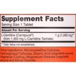 NOW L-Carnitine 1000 mg Amino Acid Tablets