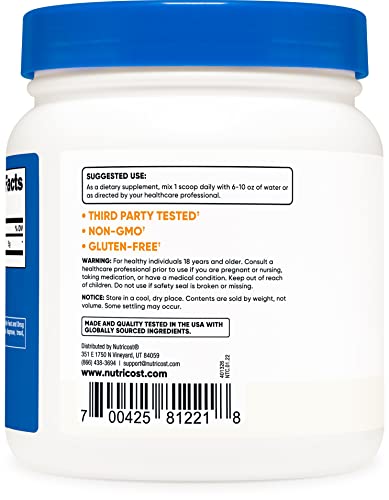Nutricost L-Glutamine Powder - 500g Intra-Workout Aid