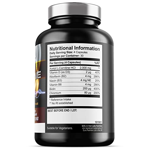 Acetyl L-Carnitine 2000mg Capsules with Nutrients