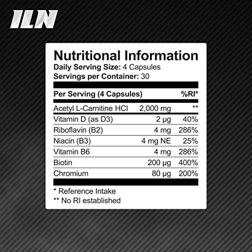 Acetyl L-Carnitine 2000mg Capsules with Nutrients
