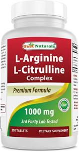 L-Arginine L-Citrulline Complex 1000 mg, 250 Tablets
