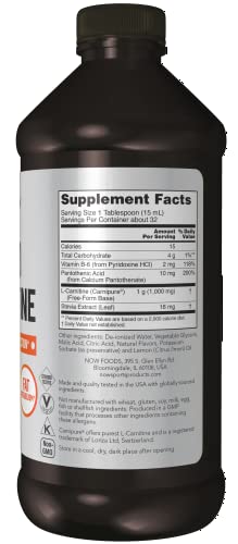 NOW Sports L-Carnitine Liquid 1000 mg Citrus