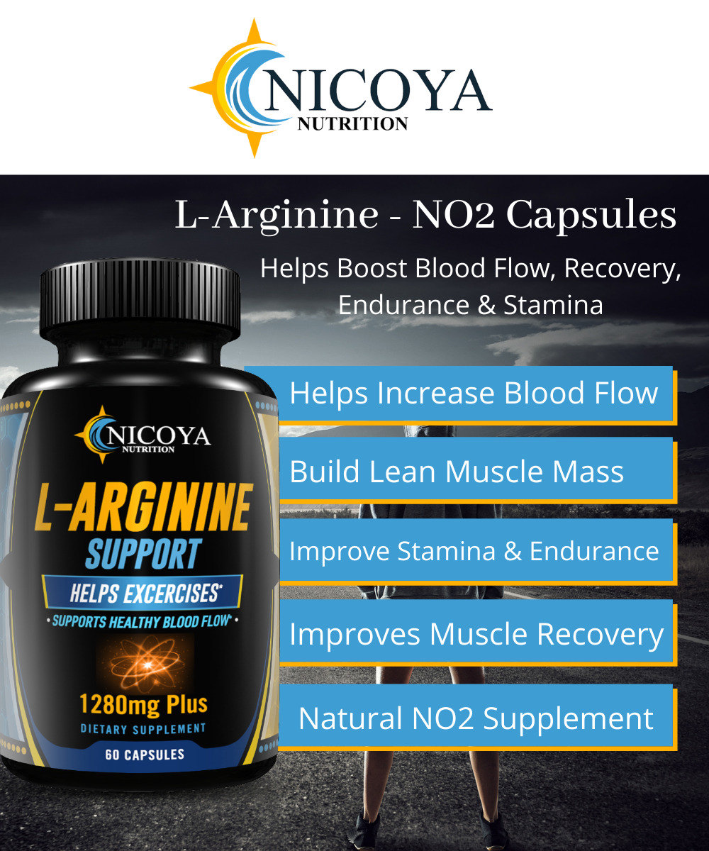 L-Arginine Nitric Oxide Muscle Booster Supplement
