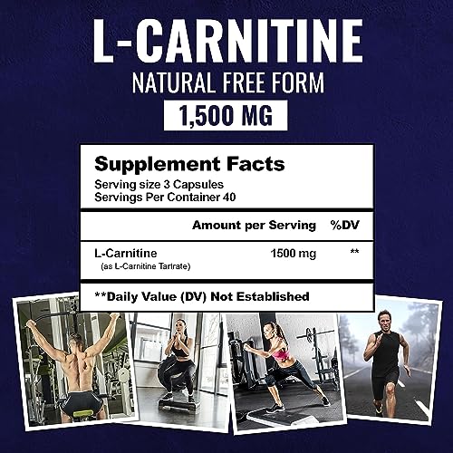 L-Carnitine Tartrate 1500mg Energy & Metabolism Boost