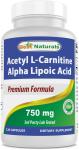 Acetyl L-Carnitine & Alpha Lipoic Acid 750 mg Capsules