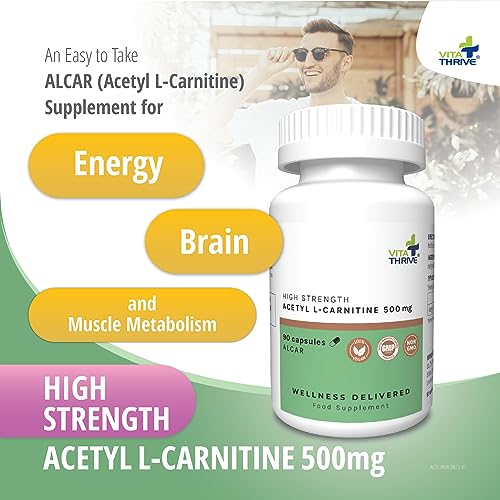 VitaThrive Acetyl L-Carnitine 500mg Capsules