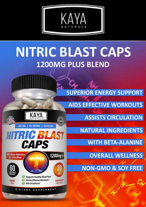 Nitric Blast L-Arginine Pre-Workout Booster 60ct