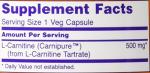 Now Foods L-Carnitine 500 mg, 180 Veg Capsules