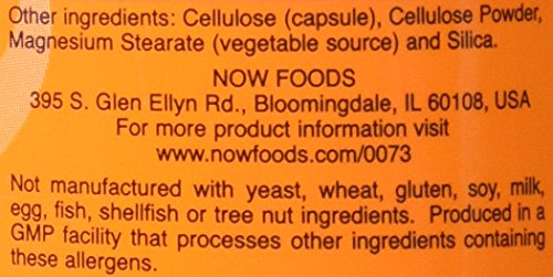 Now Foods L-Carnitine 500 mg, 180 Veg Capsules
