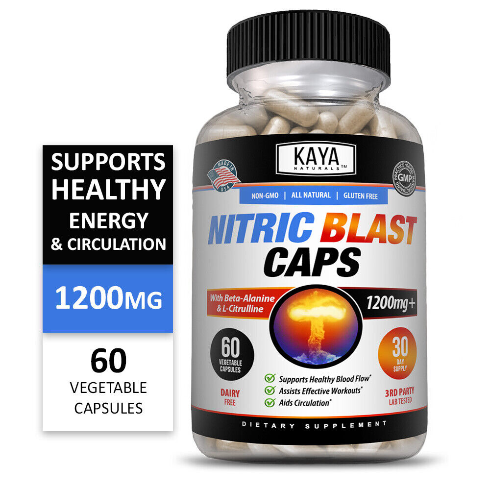 Nitric Blast L-Arginine Pre-Workout Booster 60ct