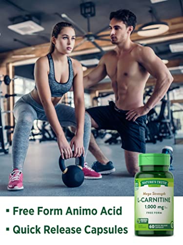 Nature's Truth L-Carnitine 1000mg 60 Capsules